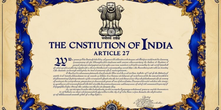 Article 27 of the Constitution of India