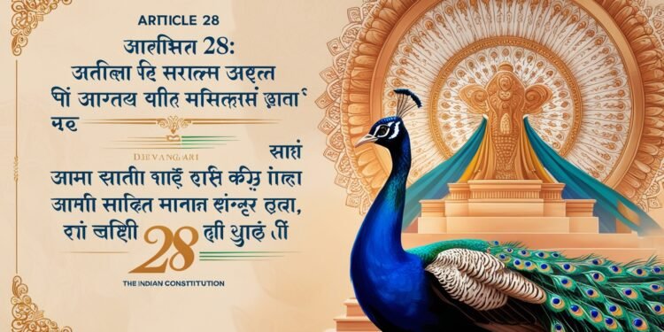 ARTICLE 28 OF THE INDIAN CONSTITUTION