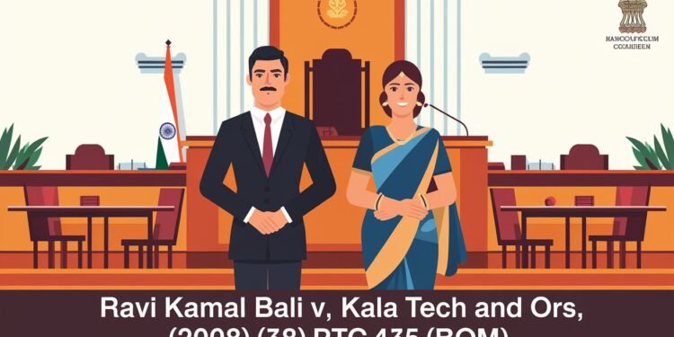 Ravi Kamal Bali v. Kala Tech and Ors., 2008 PTC 435 (Bom)